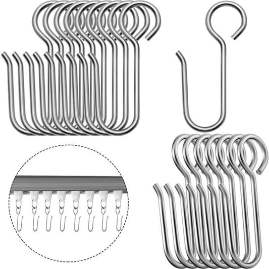 20PCS Metal Hook Set Curtain Easy Replacement Hook Accessories by buy2fix
