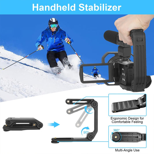 5600PX Zoomable 4K Digital Video Camera With Stabilizers Kit by buy2fix