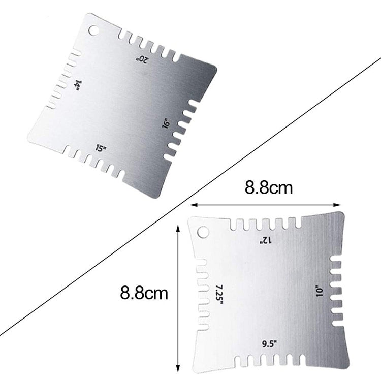 4 PCS/ Set Guitar With Teeth Ruler Guitar Repair Measuring Ruler Tools - String Instrument Accessories by buy2fix | Online Shopping UK | buy2fix