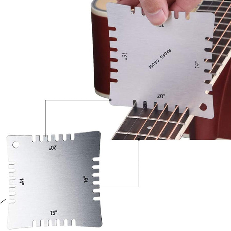 4 PCS/ Set Guitar With Teeth Ruler Guitar Repair Measuring Ruler Tools - String Instrument Accessories by buy2fix | Online Shopping UK | buy2fix
