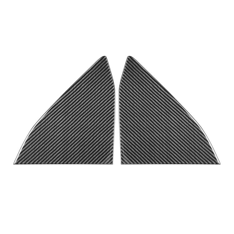 For Chevrolet Corvette C8 2pcs /Set Rear Triangle Window Decoration Sticker(Black) - Car Interior Mouldings by buy2fix | Online Shopping UK | buy2fix