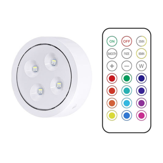 6 Light 2 Remote Set 13-colour Remote Control Ambient Light Cabinet Touch Hockey Night Light by buy2fix
