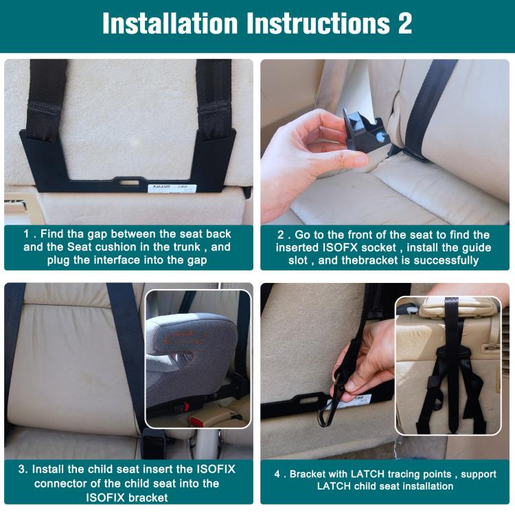 Extended Universal ISOFIX Children Seat Interface(ZL-2049) - Seat Accessories by buy2fix | Online Shopping UK | buy2fix