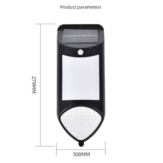 X-A18 59 LED Solar LED Flame Human Sensor Lights Garden Lights(Black) by buy2fix