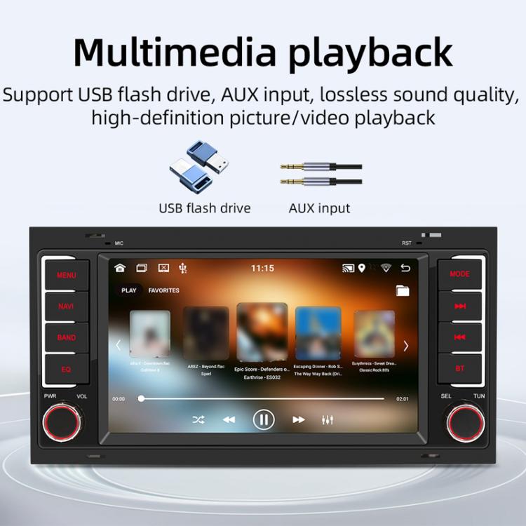 For Volkswagen Touareg 7 Inch GPS Navigation WIFI Car MP5, Memory: 1+32G - Car MP3 & MP4 & MP5 by buy2fix | Online Shopping UK | buy2fix