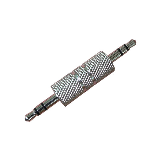 3pcs Metal 3.5mm Audio Male To Male Straight Through Adaptor(Nickel Plated) - Audio Adapter by buy2fix | Online Shopping UK | buy2fix