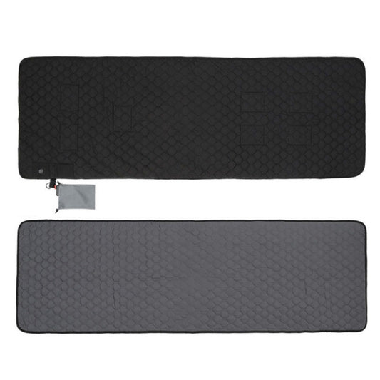Winter USB Rechargeable Smart Seven Zone Heating Anti-cold Sleeping Bag Pad(Black Gray) by buy2fix