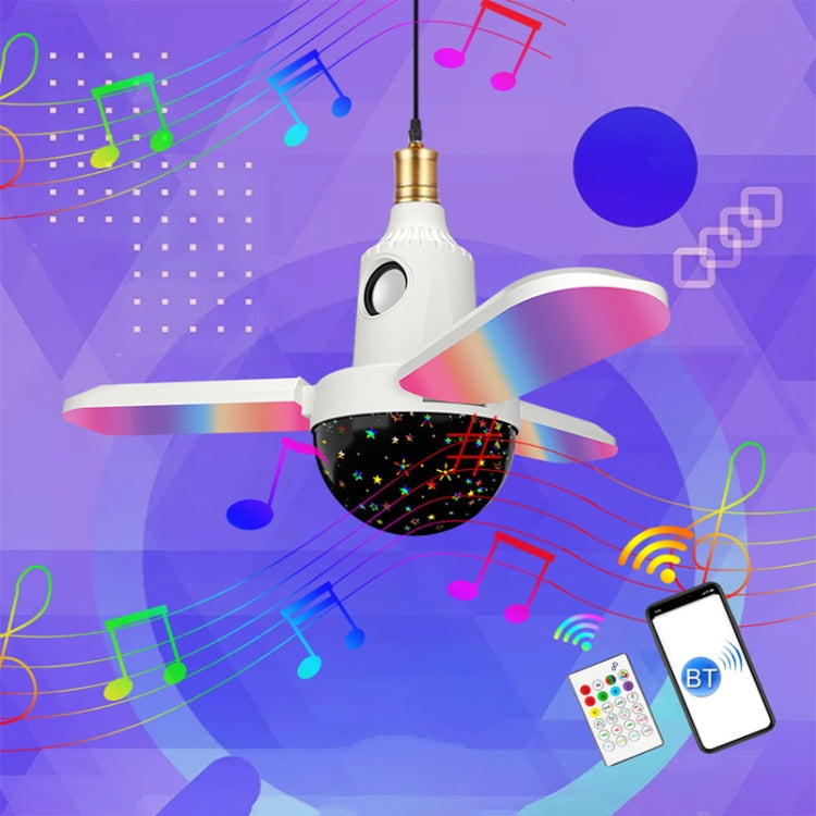 ZSCPH-001 40W Multifunctional Bluetooth RGB Colorful Three-Leaf Music Atmosphere Light, Size: L (Star) by buy2fix