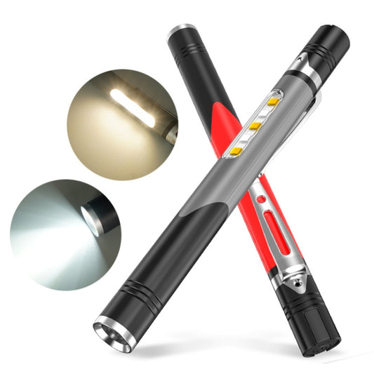 B35 XPG+LED Mini Pen Light Three Light Sources Convenient Flashlights(Grey) by buy2fix