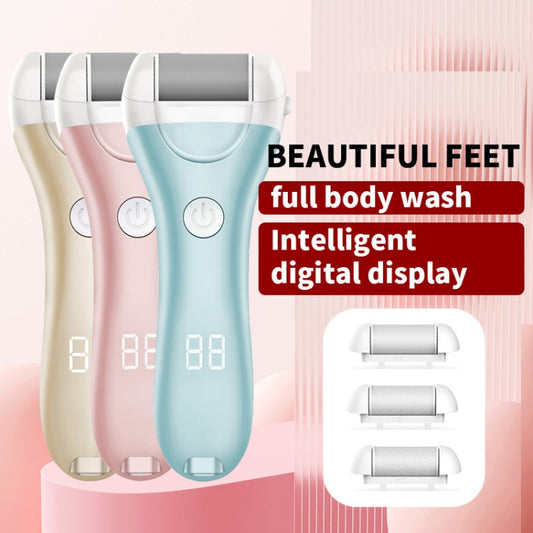Electric Foot Grinder Digital Display USB Pedicure Peeling(Green) by buy2fix