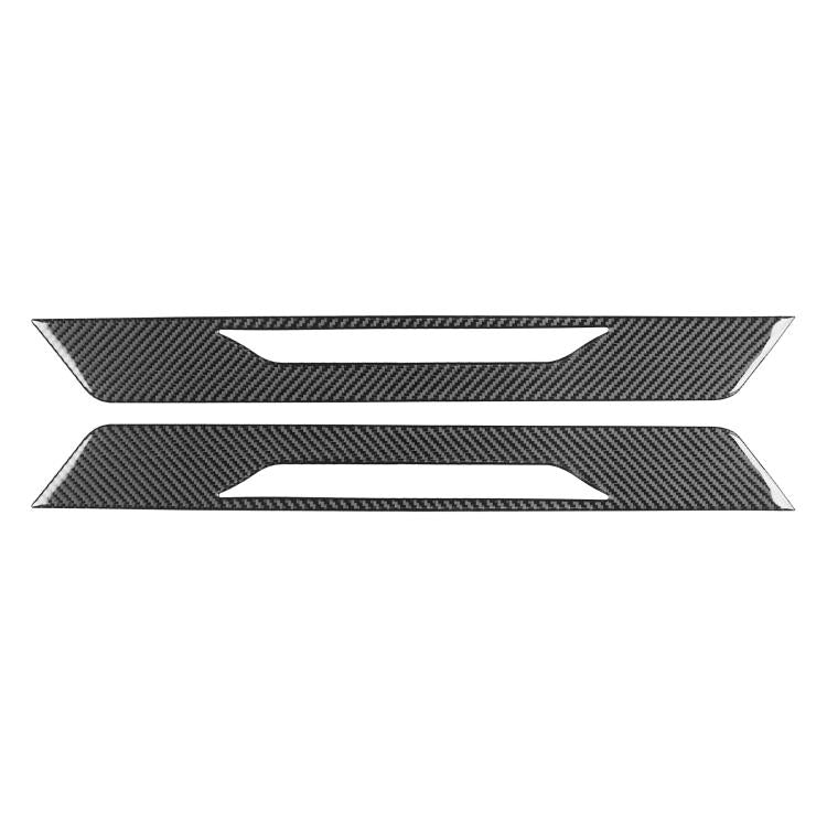 For Chevrolet Corvette C8 2pcs /Set Door Sill Decorative Sticker(Black) - Car Interior Mouldings by buy2fix | Online Shopping UK | buy2fix
