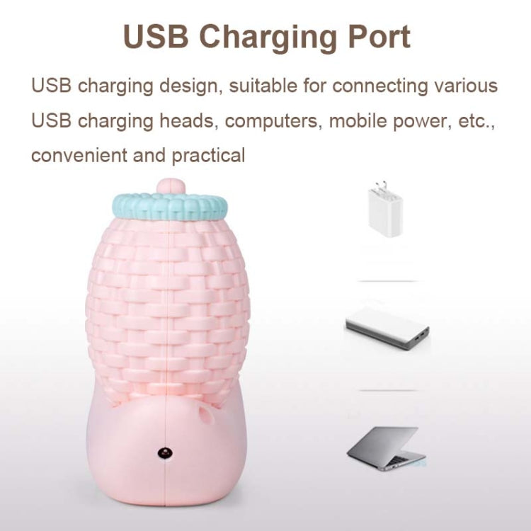 L-0 Cartoon Snail Pen Holder USB Rechargeable LED Soft Eye-Protection Desk Lamp(Yellow) - Desk Lamps by buy2fix | Online Shopping UK | buy2fix