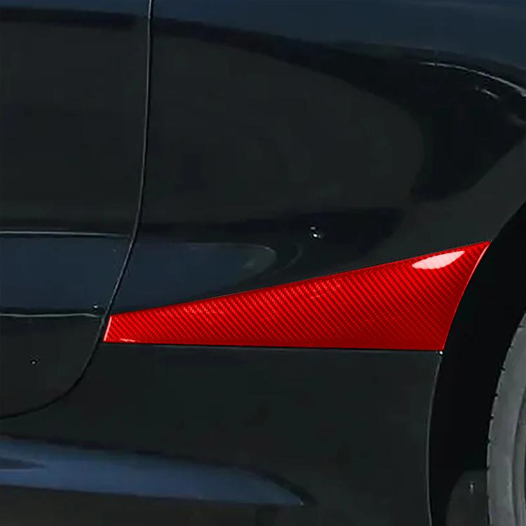 For 2019-2022 BMW 8 Series G14 2pcs /Set 2 Door Rear Fender Stickers(Black) - Car Interior Mouldings by buy2fix | Online Shopping UK | buy2fix