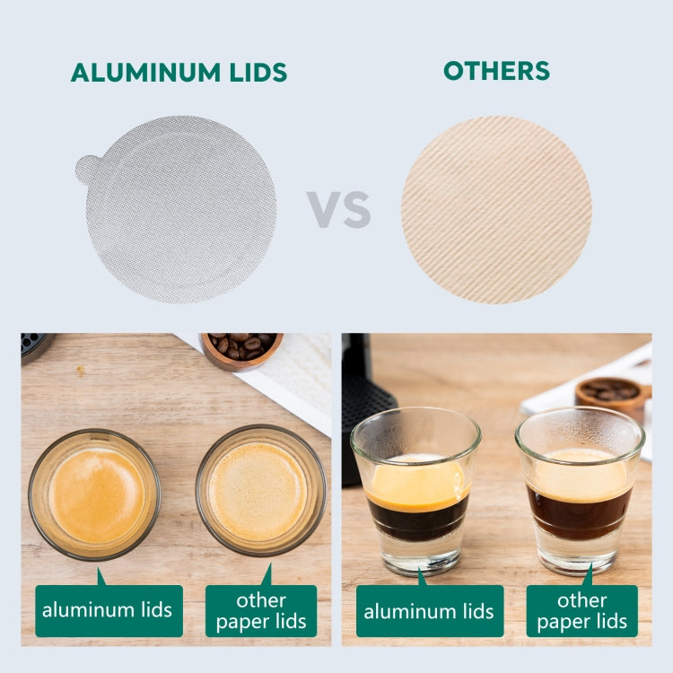 120 PCS / Bag iCafilas Disposable Coffee Capsule Aluminum Foil Self-adhesive Closure Film - Coffee Machine Parts by iCafilas | Online Shopping UK | buy2fix