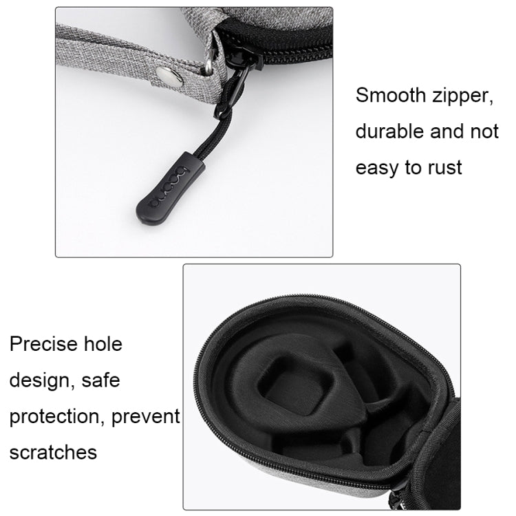 For Aftershokz AS660/AS650 Baona BN-F035 Earphone Anti-pressure and Shock-proof Storage Bag(Grey) - Protective Case by Baona | Online Shopping UK | buy2fix