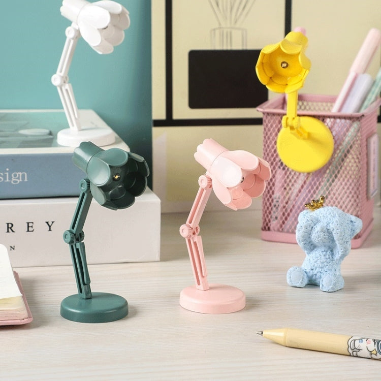 Flower Shape LED Mini Magnetic Table Lamp Foldable Bedside Night Light(09A White) by buy2fix