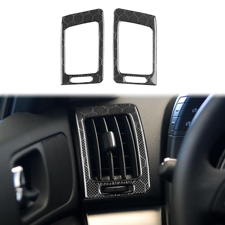 For Infiniti G35/G37/G25/Q60 2pcs /Set Universal Air Outlet Sticker For Left And Right Driving(Black) - Car Interior Mouldings by buy2fix | Online Shopping UK | buy2fix