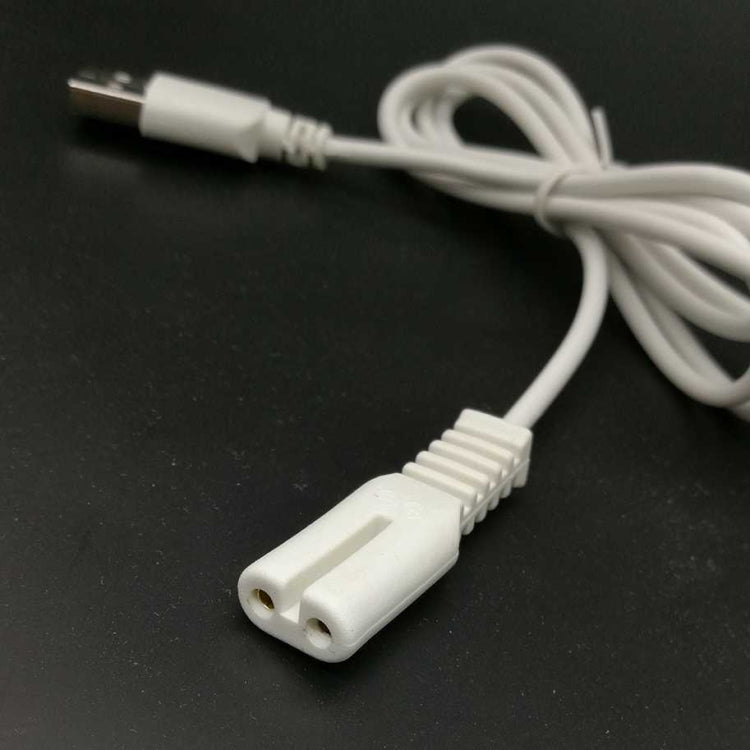 2pcs USB Charging Cable For Philips CONFU SUPOR Hair Ball Trimmer - Sponges, Cloths & Brushes by buy2fix | Online Shopping UK | buy2fix