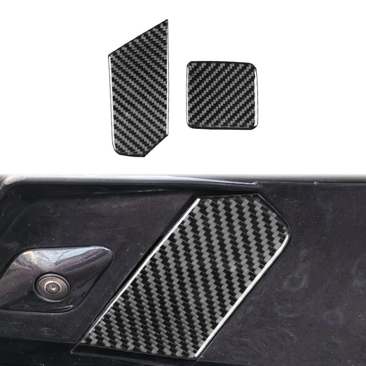 For Chevrolet Corvette C8 2pcs /Set Trailer Hook Sticker(Black) - Car Interior Mouldings by buy2fix | Online Shopping UK | buy2fix