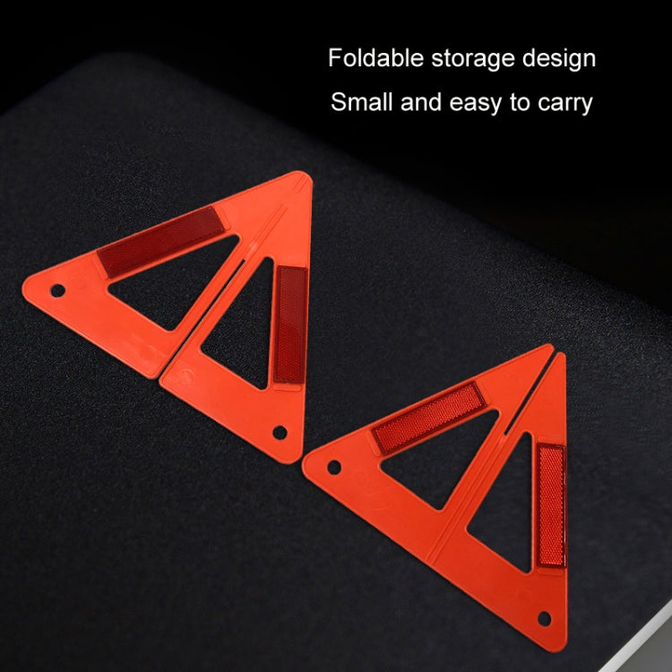Car Breakdown Parking Triangle Reflective Warning Sign - Reflective Material by buy2fix | Online Shopping UK | buy2fix
