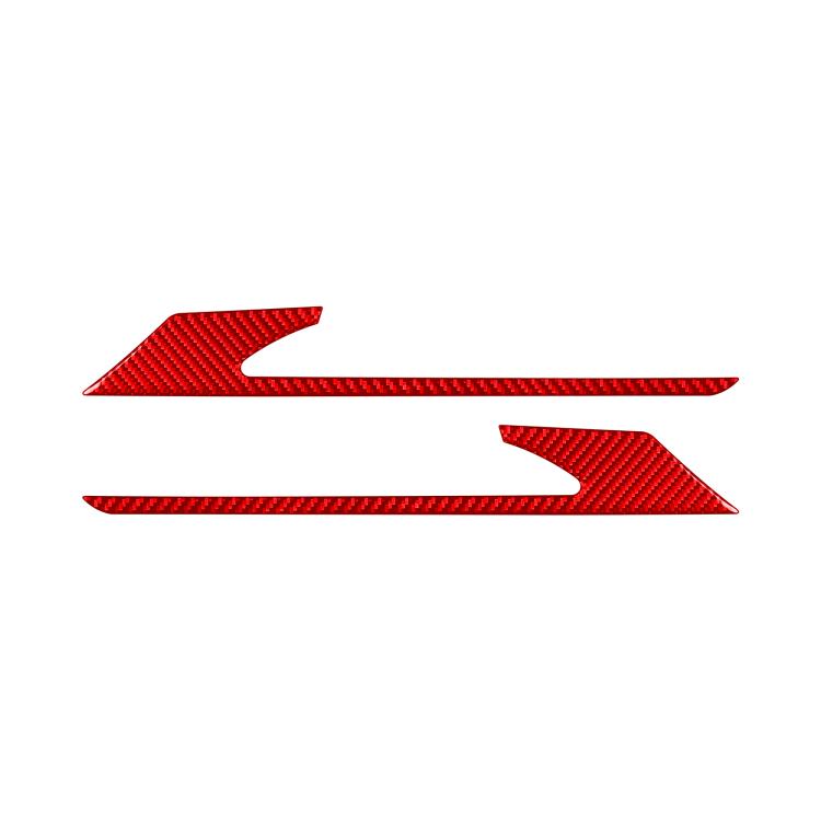 For 2019-2024 BMW 8 Series G14 Left and Right Drive 2pcs /Set Rear Fog Light Eyebrow Sticker(Red) - Car Interior Mouldings by buy2fix | Online Shopping UK | buy2fix