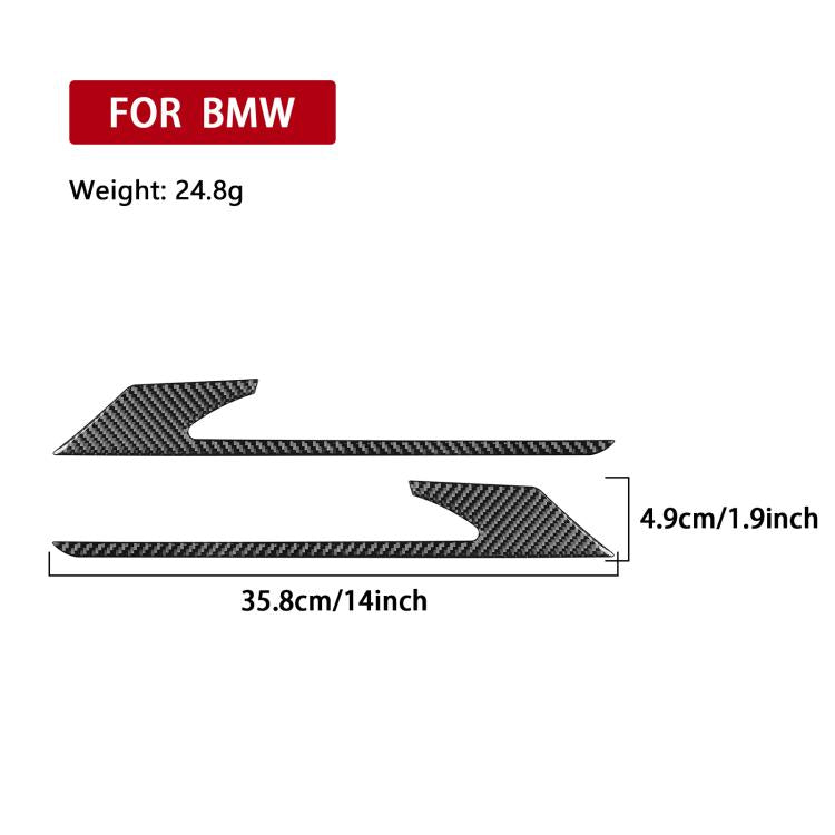 For 2019-2024 BMW 8 Series G14 Left and Right Drive 2pcs /Set Rear Fog Light Eyebrow Sticker(Red) - Car Interior Mouldings by buy2fix | Online Shopping UK | buy2fix