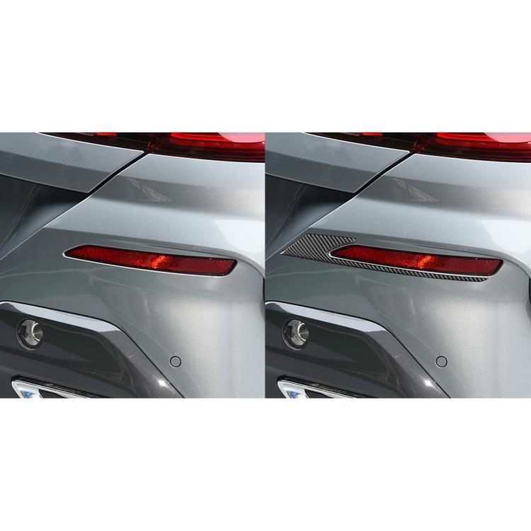 For 2019-2024 BMW 8 Series G14 Left and Right Drive 2pcs /Set Rear Fog Light Eyebrow Sticker(Black) - Car Interior Mouldings by buy2fix | Online Shopping UK | buy2fix