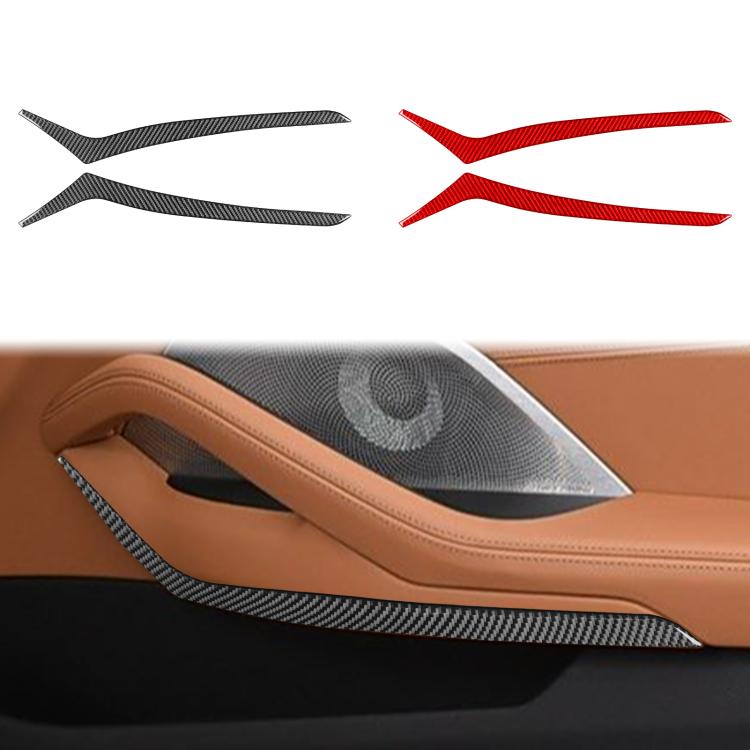 For 2019-2024 BMW 8 Series G14 2pcs /Set 2-door Version Inner Door Armrest Sticker(Black) - Car Interior Mouldings by buy2fix | Online Shopping UK | buy2fix