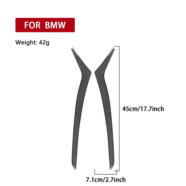 For 2019-2024 BMW 8 Series G14 2pcs /Set 2-door Version Inner Door Armrest Sticker(Black) - Car Interior Mouldings by buy2fix | Online Shopping UK | buy2fix
