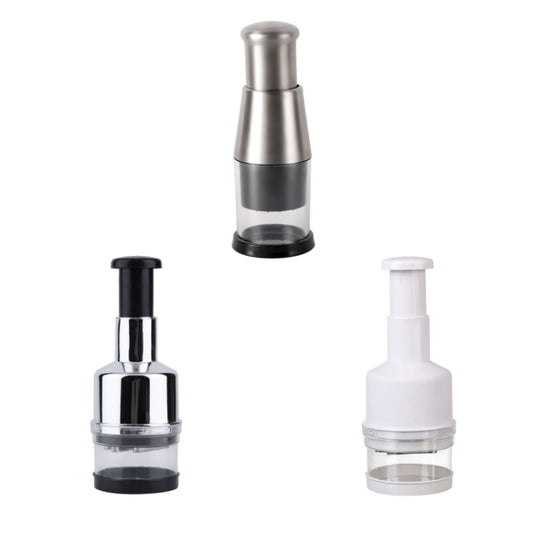 Press Kitchen Cutter Garlic Onion Pat Knife, Specification: Stainless Steel Black by buy2fix