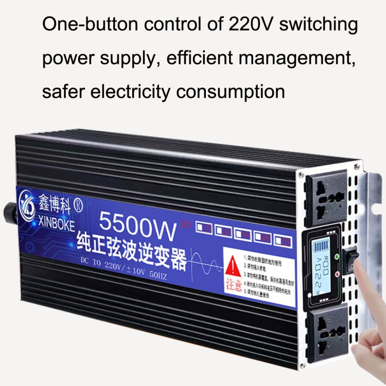 XINBOKE High Power Household Car Sine Wave Inverter 24V 1600W To 220V 800W(Single Display) - Pure Sine Wave by buy2fix | Online Shopping UK | buy2fix