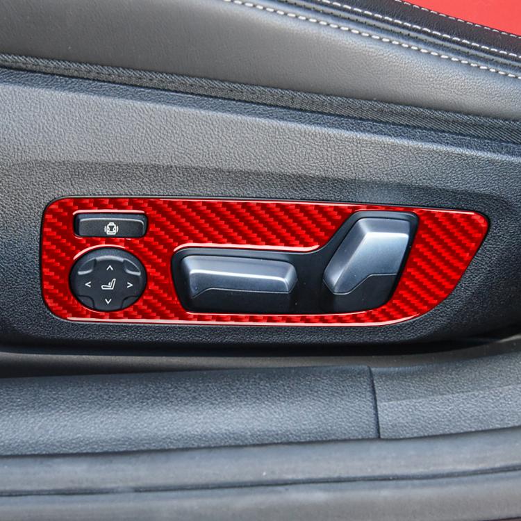 For 2019-2024 BMW 8 Series G14 2pcs /Set Universal Seat Adjustment Stickers For Left And Right Drive(Red) - Car Interior Mouldings by buy2fix | Online Shopping UK | buy2fix
