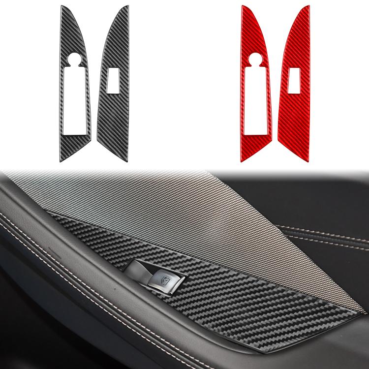For 2019-2024 BMW 8 Series G14 2pcs /Set Left-hand Drive Glass Lift Convertible Stickers(Red) - Car Interior Mouldings by buy2fix | Online Shopping UK | buy2fix