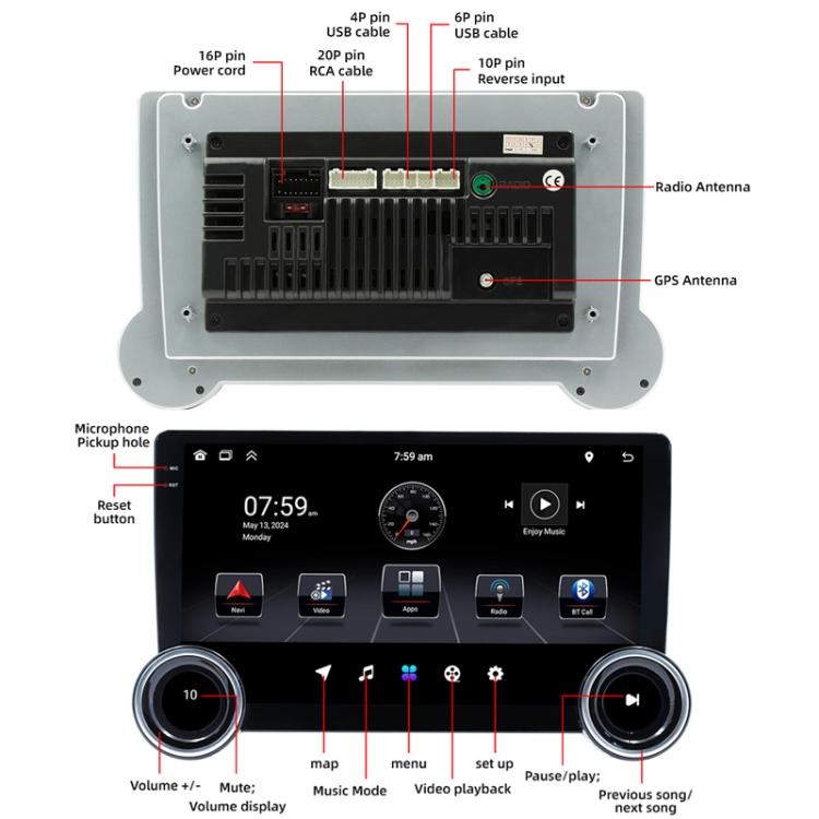 10.1 inch IPS Display + 2.5D Touch Screen Bluetooth FM Radio Car Navigation Machine, Memory: 2+32G - Car MP3 & MP4 & MP5 by buy2fix | Online Shopping UK | buy2fix
