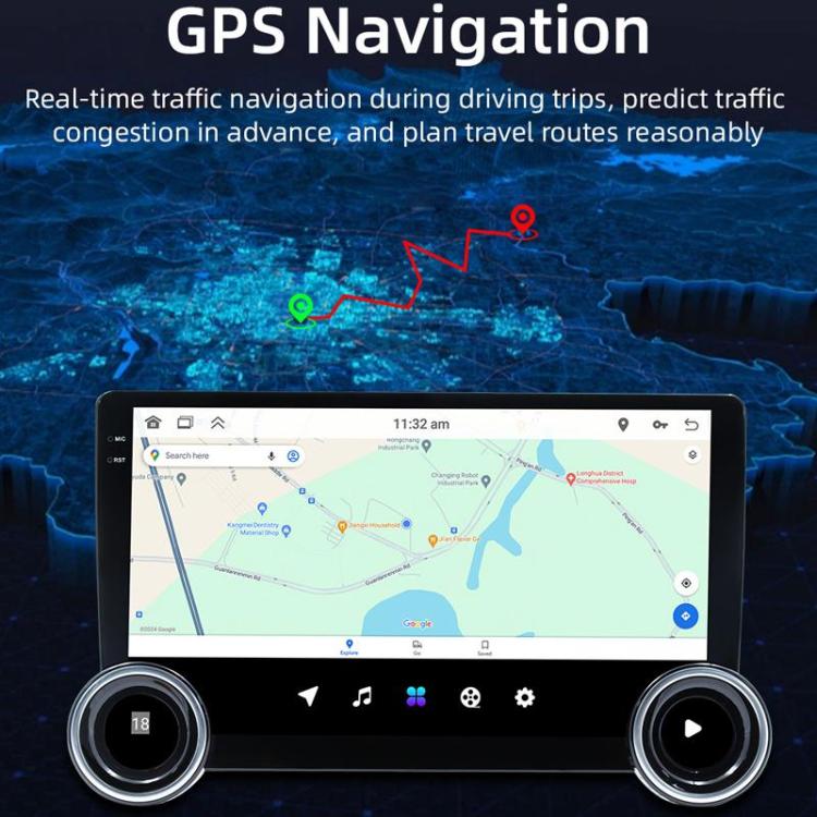 10.1 inch IPS Display + 2.5D Touch Screen Bluetooth FM Radio Car Navigation Machine, Memory: 2+32G - Car MP3 & MP4 & MP5 by buy2fix | Online Shopping UK | buy2fix