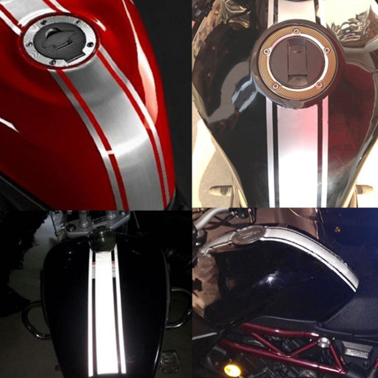 50cm DIY Fuel Tank Cover Reflective Sticker for Car and Motorcycle(Black) - Decorative Sticker by buy2fix | Online Shopping UK | buy2fix