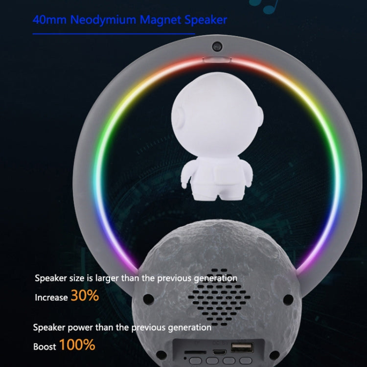 Y-598 Suspended Astronaut Bluetooth Speaker RGB Light Subwoofer Ornament,Spec: 598B Silver - Desktop Speaker by buy2fix | Online Shopping UK | buy2fix