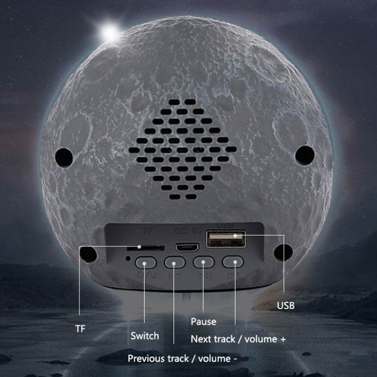 Y-598 Suspended Astronaut Bluetooth Speaker RGB Light Subwoofer Ornament,Spec: 598A Silver+Gift Bag - Desktop Speaker by buy2fix | Online Shopping UK | buy2fix