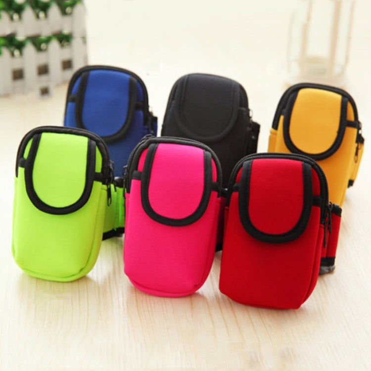 S210 Neoprene Arm Bag Outdoor Sports Mobile Phone Bag Coin Purse(Orange) - 5.5~6.5 inch by buy2fix | Online Shopping UK | buy2fix