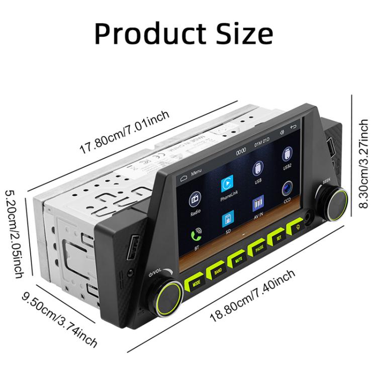 4.7 inch AUTO/CarPlay Navigation Bluetooth FM Radio Car MP5 Marquee(161W) - Car MP3 & MP4 & MP5 by buy2fix | Online Shopping UK | buy2fix