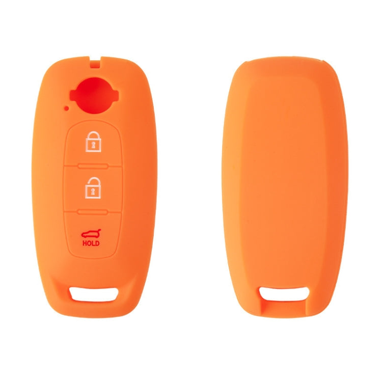 For 2023 Nissan Altima 2pcs Three-Button Key Silicone Protective Case(Orange) - Car Key Cases by buy2fix | Online Shopping UK | buy2fix