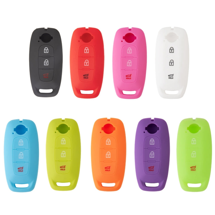 For 2023 Nissan Altima 2pcs Three-Button Key Silicone Protective Case(Red) - Car Key Cases by buy2fix | Online Shopping UK | buy2fix