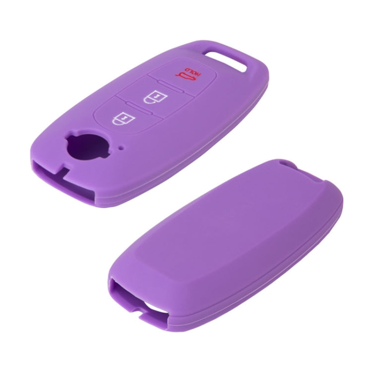 For 2023 Nissan Altima 2pcs Three-Button Key Silicone Protective Case(Rose Red) - Car Key Cases by buy2fix | Online Shopping UK | buy2fix