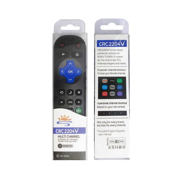 CRC2204V For ROKU TV Universal Smart LCD TV Remote Control Infrared Remote Control by buy2fix