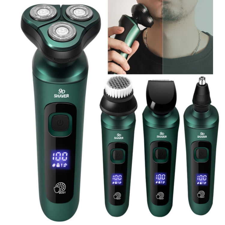 3 In 1 Smart Electric Shaver LCD Digital Display Three-head USB Rechargeable Floating Razor - Shavers & Accessories by buy2fix | Online Shopping UK | buy2fix