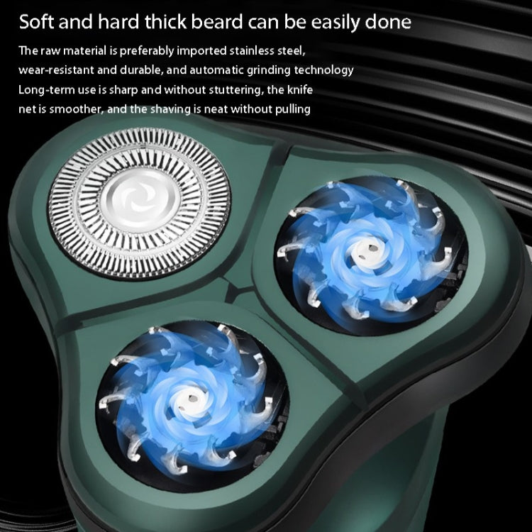 3 In 1 Smart Electric Shaver LCD Digital Display Three-head USB Rechargeable Floating Razor - Shavers & Accessories by buy2fix | Online Shopping UK | buy2fix