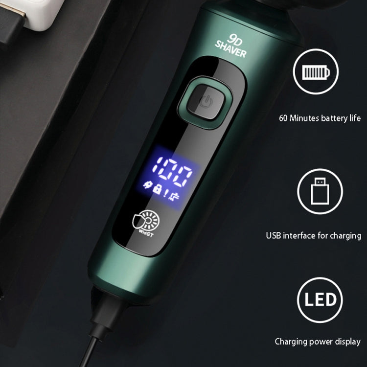 3 In 1 Smart Electric Shaver LCD Digital Display Three-head USB Rechargeable Floating Razor - Shavers & Accessories by buy2fix | Online Shopping UK | buy2fix