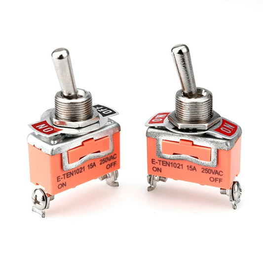 10pcs E-TEN1021 2-speed Waterproof Rocker Toggle Switch(Orange) by buy2fix
