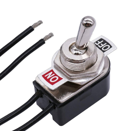 KNS-1 10pcs Mini Toggle Two-position Rocker Switch With Wire by buy2fix