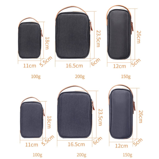 Power Data Cable Storage Bag Digital Mobile Hard Disk Protective Cover , Size: Small (Gray) by buy2fix